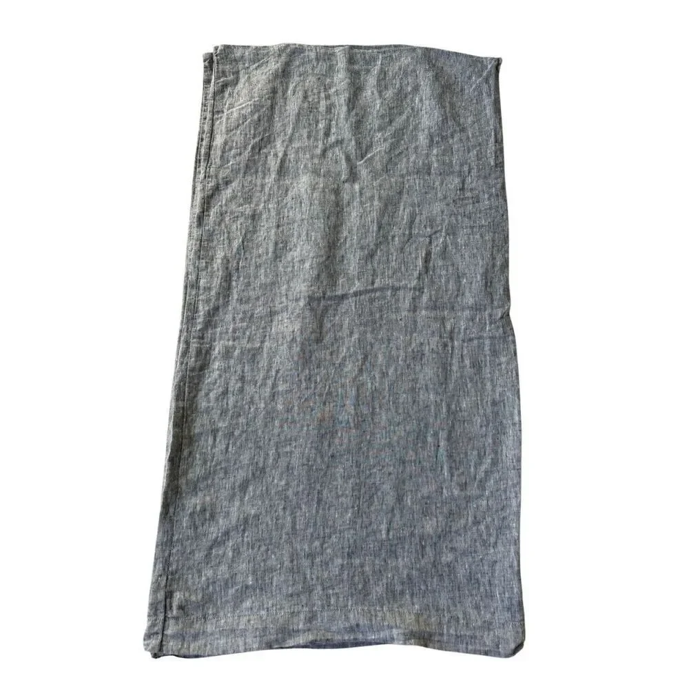 West Elm Set of 2 Pillowcases 20 x 40” Flax‎ Linen Gray EUC